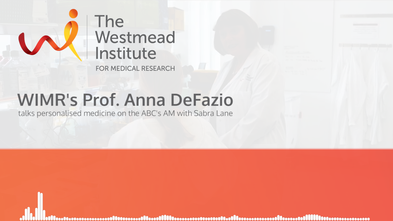 Prof Anna DeFazio talks personalised medicine on AM