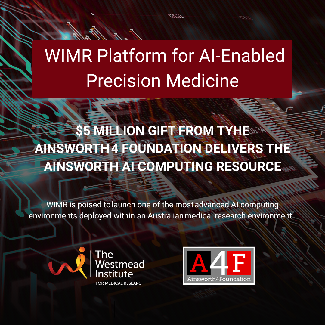 Ainsworth 4 Foundation invests $5 million in WIMR’s AI Enabled Precision Medicine platform